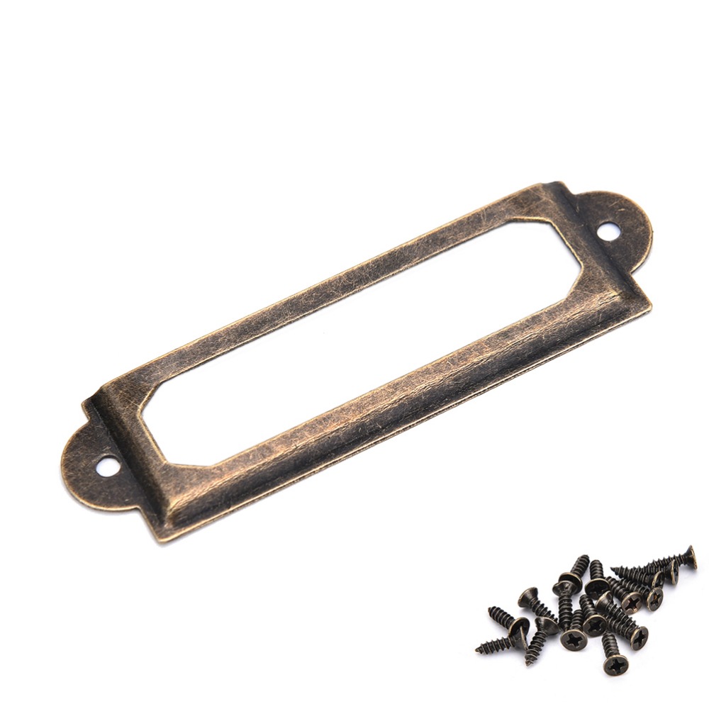 50Pcs Antique Brass Metal Labe - Furniture Hardware Names review and price