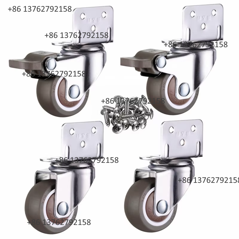 4Pcs Soft Rubber Quiet Swivel  - Furniture Hardware Accessories review and price