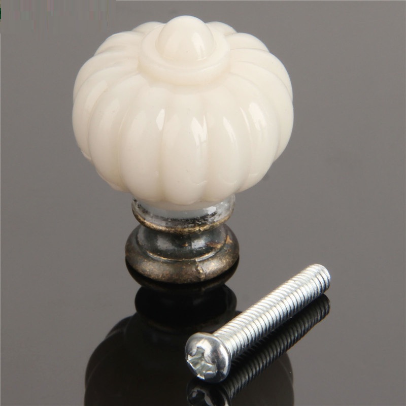 1Pc Acrylic Ivory White Pumpki - Furniture Hardware Accessories review and price