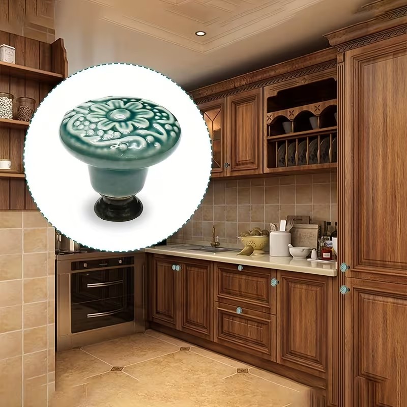 12pcs Ceramic Cabinet Knobs, F - Furniture Joint Hardware review and price