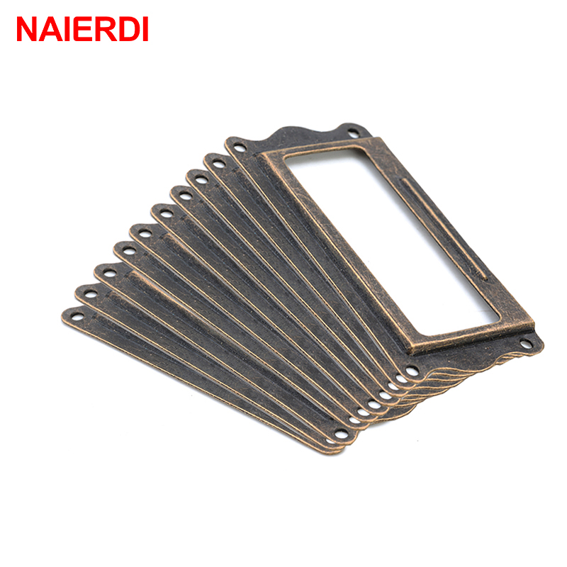 10pcs NAIERDI Antique Brass Ha - Furniture Hardware Names review and price