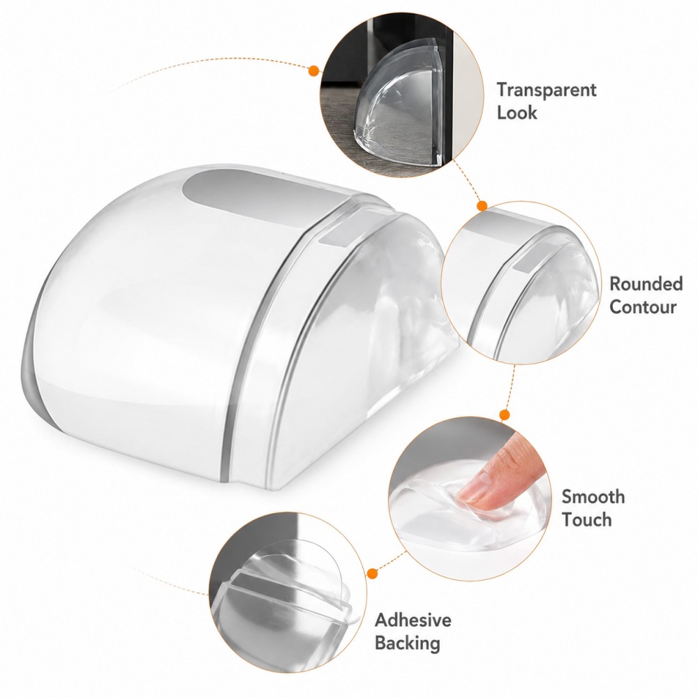 Transparent Silicone Doorstop  - Furniture Joint Hardware review and price