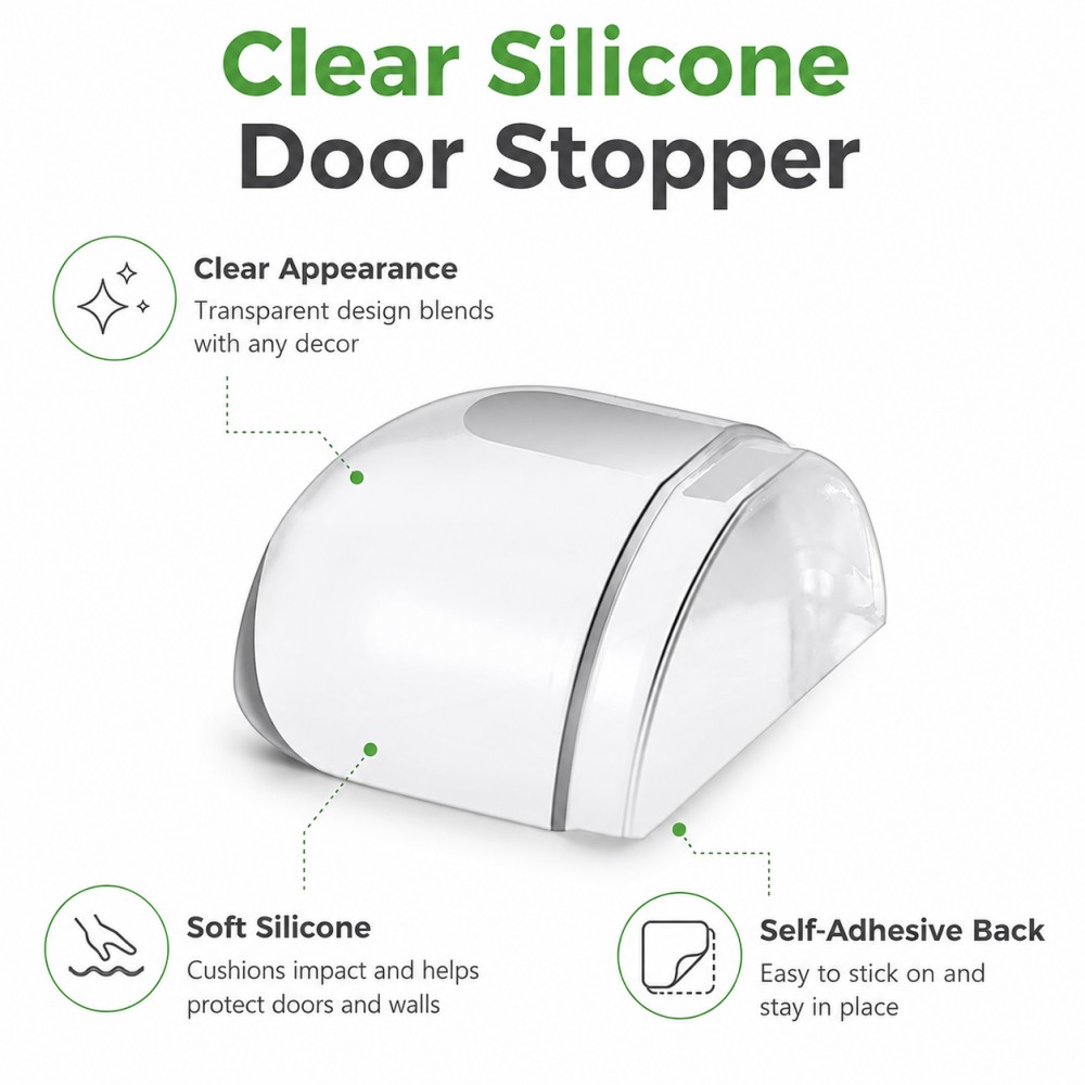 Transparent Silicone Doorstop  - Furniture Joint Hardware review and price