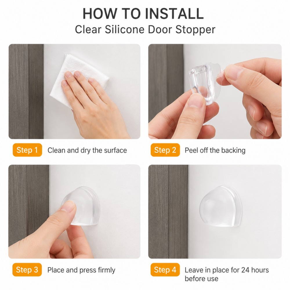Transparent Silicone Doorstop  - Furniture Joint Hardware review and price