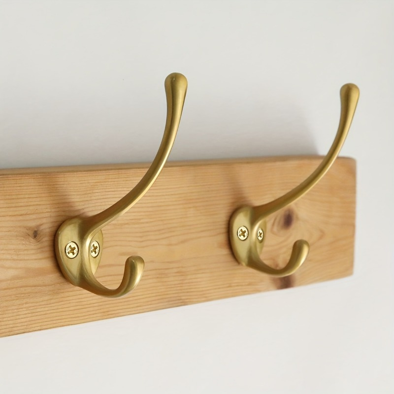 2pcs Heavy Duty Brass Coat Hoo - Furniture Hardware Accessories review and price