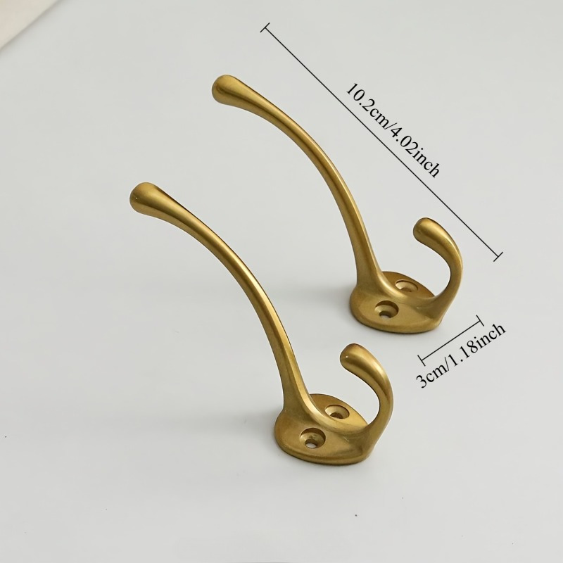 2pcs Heavy Duty Brass Coat Hoo - Furniture Hardware Accessories review and price